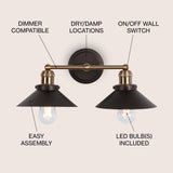 Musa Metal Shade Sconce