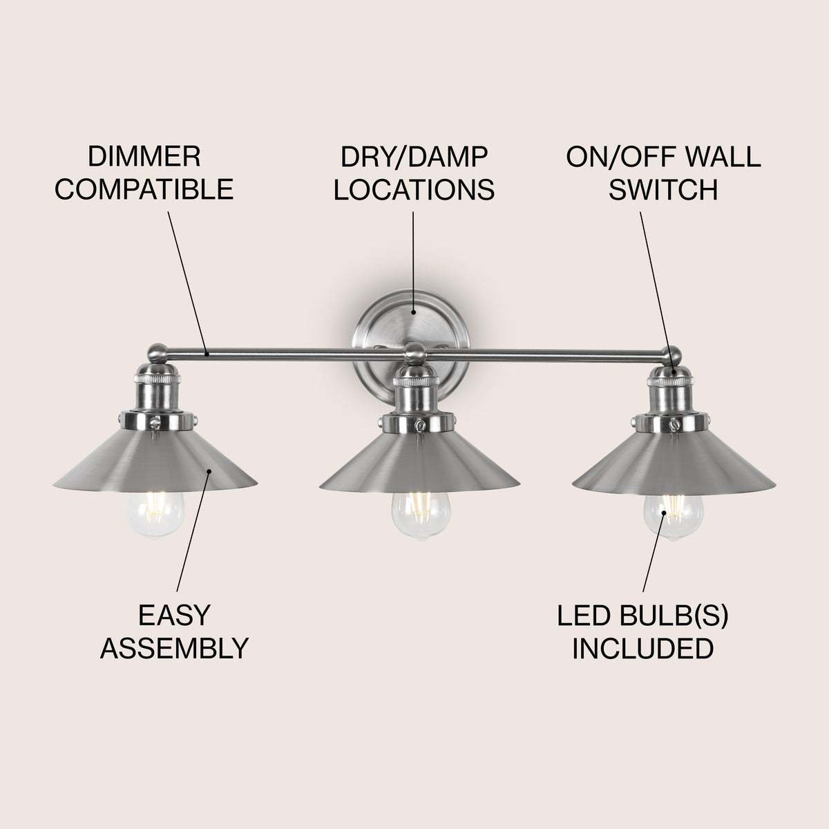 Musa Metal Shade Sconce