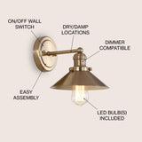Musa Metal Shade Sconce