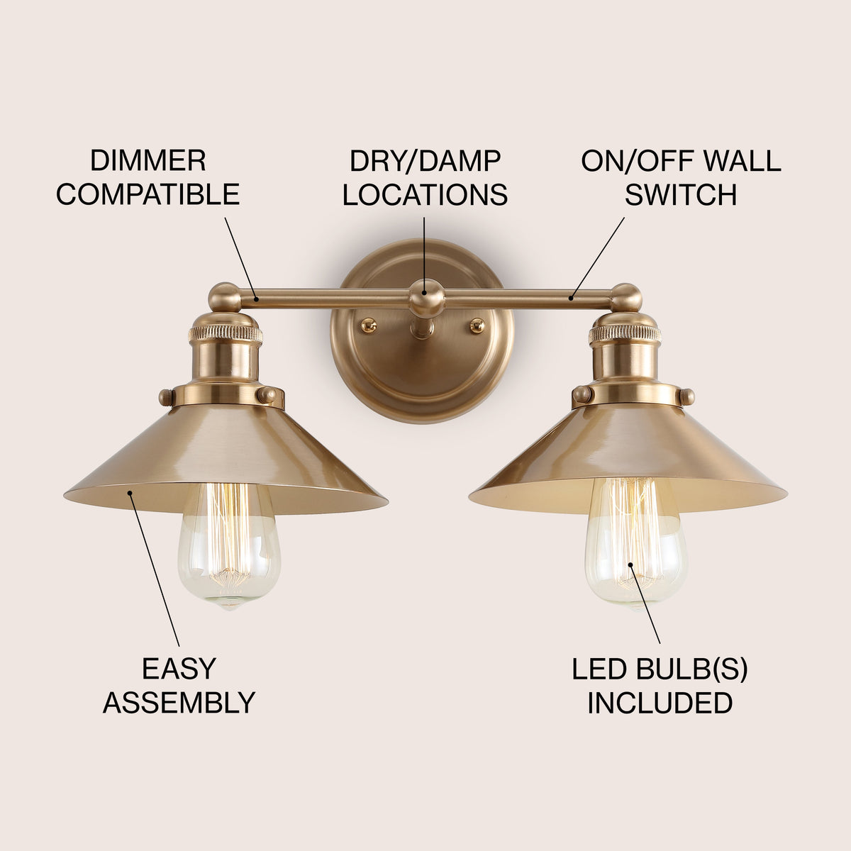 Musa Metal Shade Sconce
