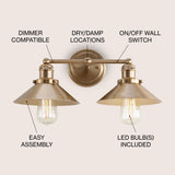 Musa Metal Shade Sconce