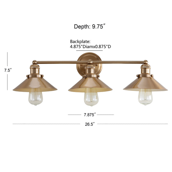 Dimension Image Brass Gold / 3 Light
