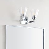 Santino Hurricane Metal/Glass Vanity