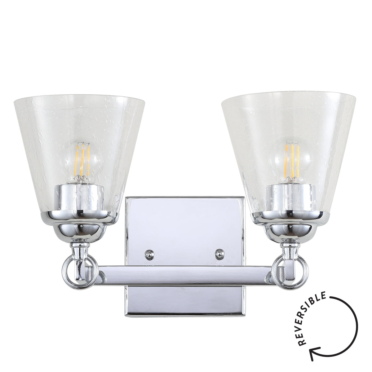 Santino Hurricane Metal/Glass Vanity