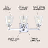 Santino Hurricane Metal/Glass Vanity