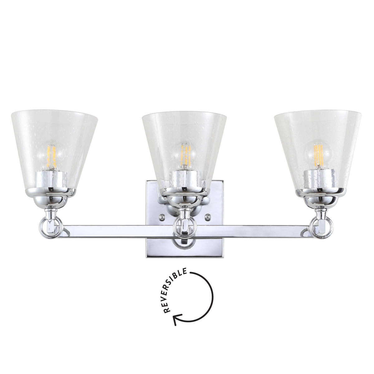 Santino Hurricane Metal/Glass Vanity