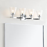 Santino Hurricane Metal/Glass Vanity