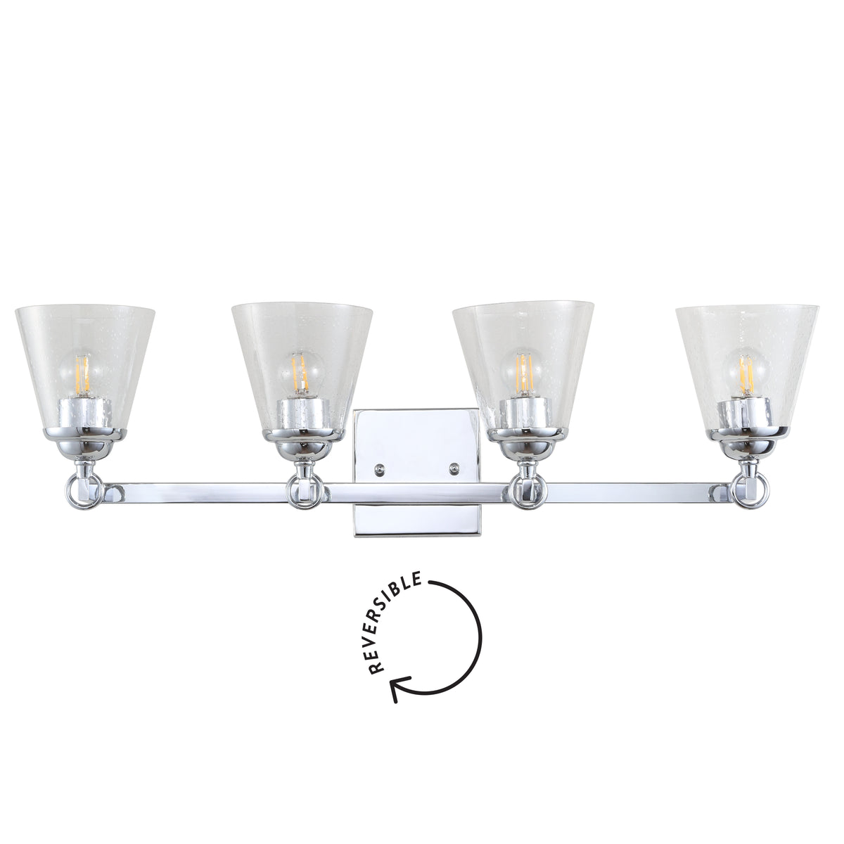 Santino Hurricane Metal/Glass Vanity