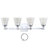 Santino Hurricane Metal/Glass Vanity