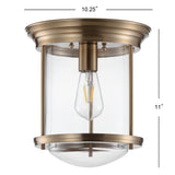 Iguazu 10.25" Metal/Glass LED Flush Mount