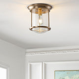 Iguazu 10.25" Metal/Glass LED Flush Mount