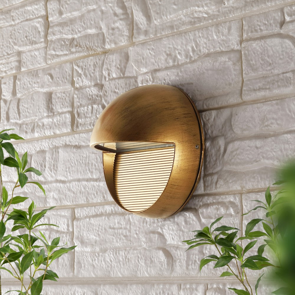 Swift 6.25" Outdoor Metal/Glass Integrated LED Sconce
