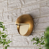 Swift 6.25" Outdoor Metal/Glass Integrated LED Sconce