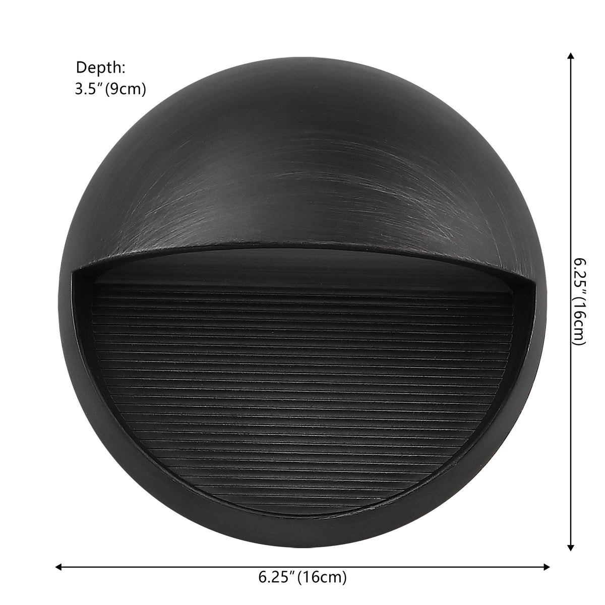Swift 6.25" Outdoor Metal/Glass Integrated LED Sconce