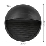 Swift 6.25" Outdoor Metal/Glass Integrated LED Sconce