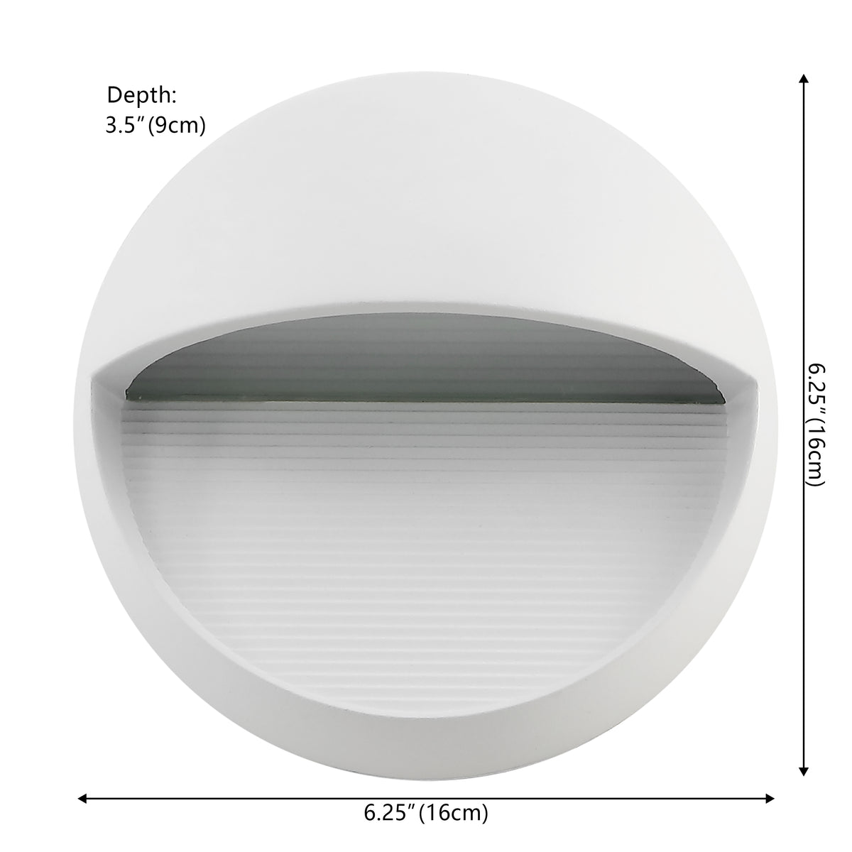 Swift 6.25" Outdoor Metal/Glass Integrated LED Sconce