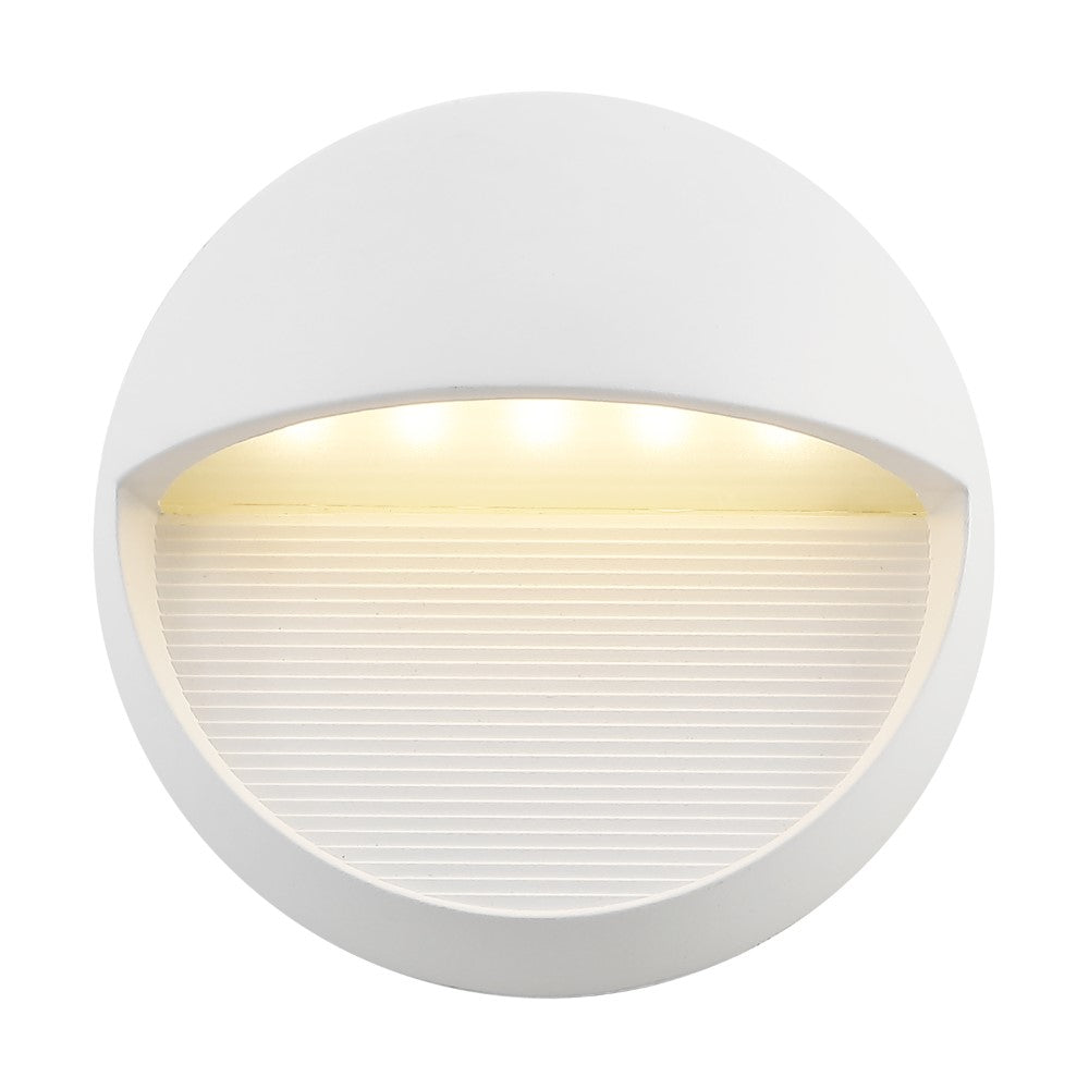 Swift 6.25" Outdoor Metal/Glass Integrated LED Sconce