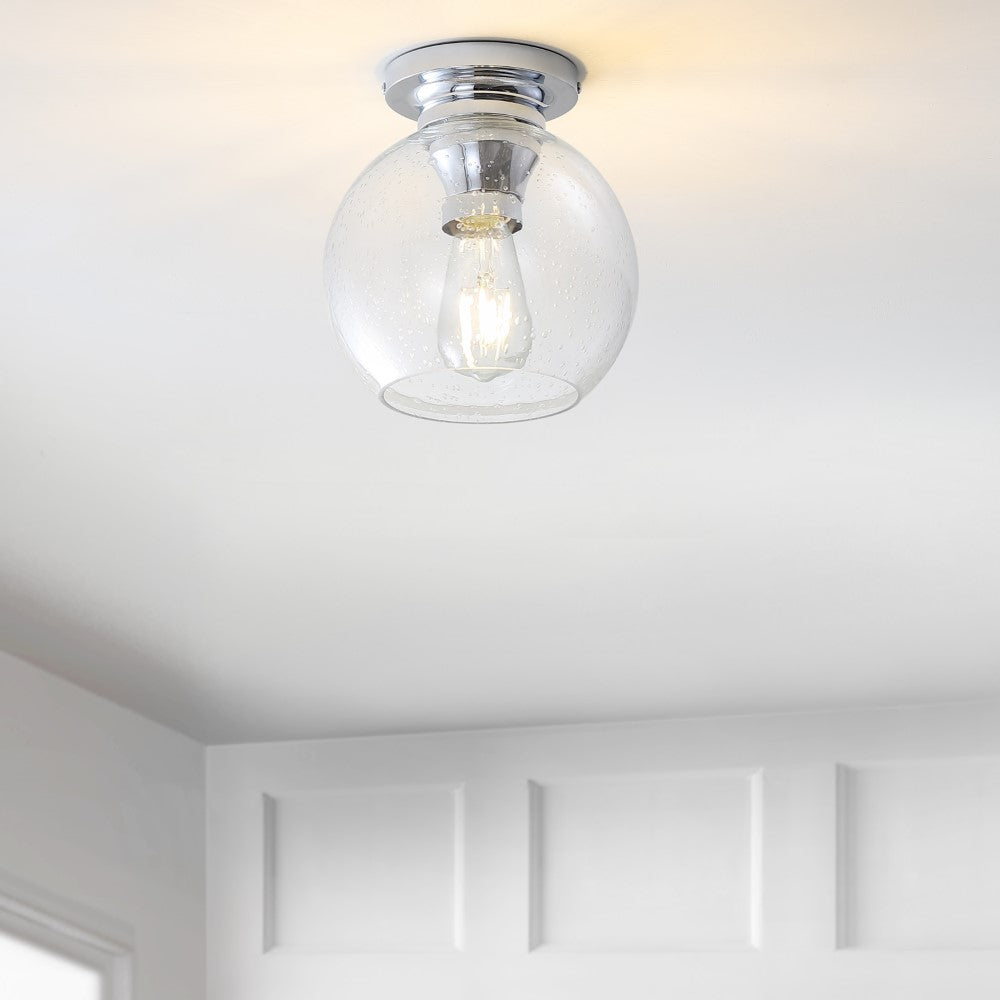 Yosemite 7.75" Glass/Metal LED Flush Mount