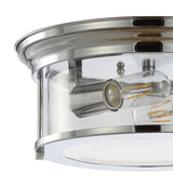 Forrest 13.25" Metal/Glass LED Flush Mount