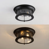 Forrest 13.25" Metal/Glass LED Flush Mount