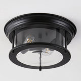 Forrest 13.25" Metal/Glass LED Flush Mount