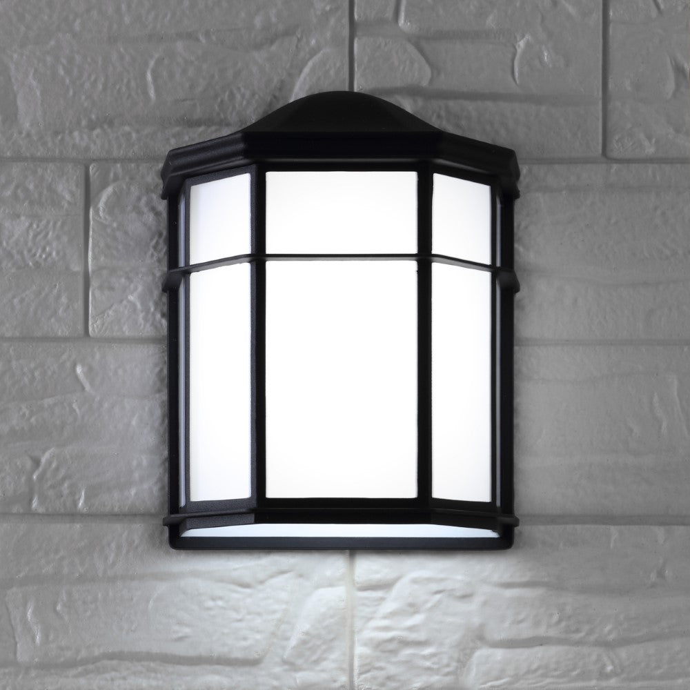 Toucan 7.75" Outdoor Frosted Acrylic/Metal Integrated LED Sconce