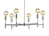 Shasta 28.5" Adjustable Height Metal LED Chandelier