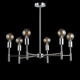 Shasta 28.5" Adjustable Height Metal LED Chandelier
