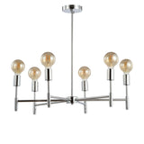 Shasta 28.5" Adjustable Height Metal LED Chandelier