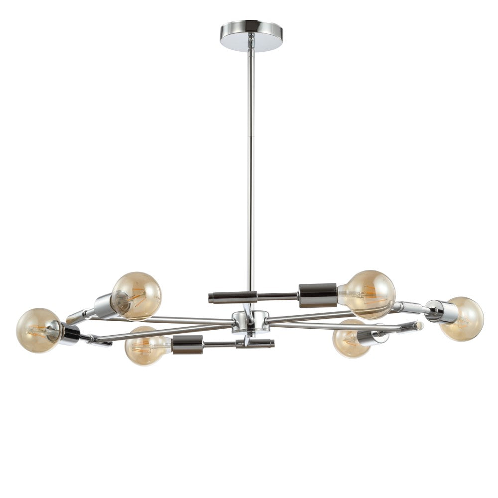 Shasta 28.5" Adjustable Height Metal LED Chandelier