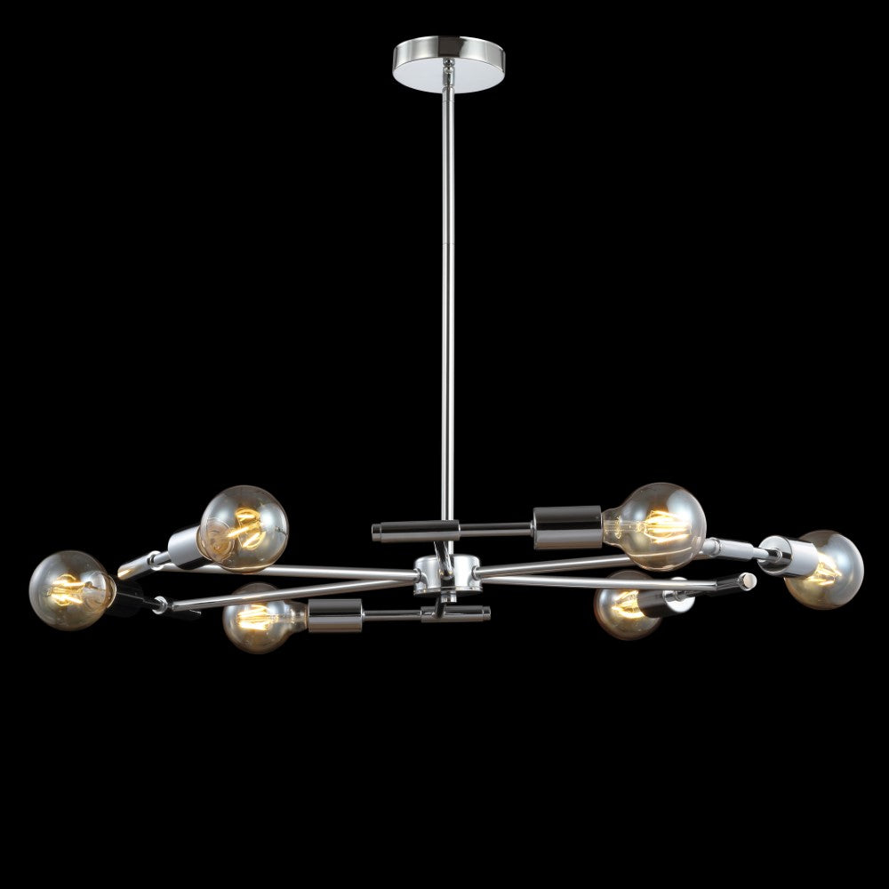 Shasta 28.5" Adjustable Height Metal LED Chandelier