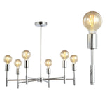 Shasta 28.5" Adjustable Height Metal LED Chandelier