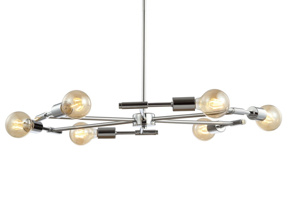 Shasta 28.5" Adjustable Height Metal LED Chandelier