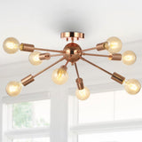 Raven 30.5" 8-Light Sputnik Metal LED Flush-Mount