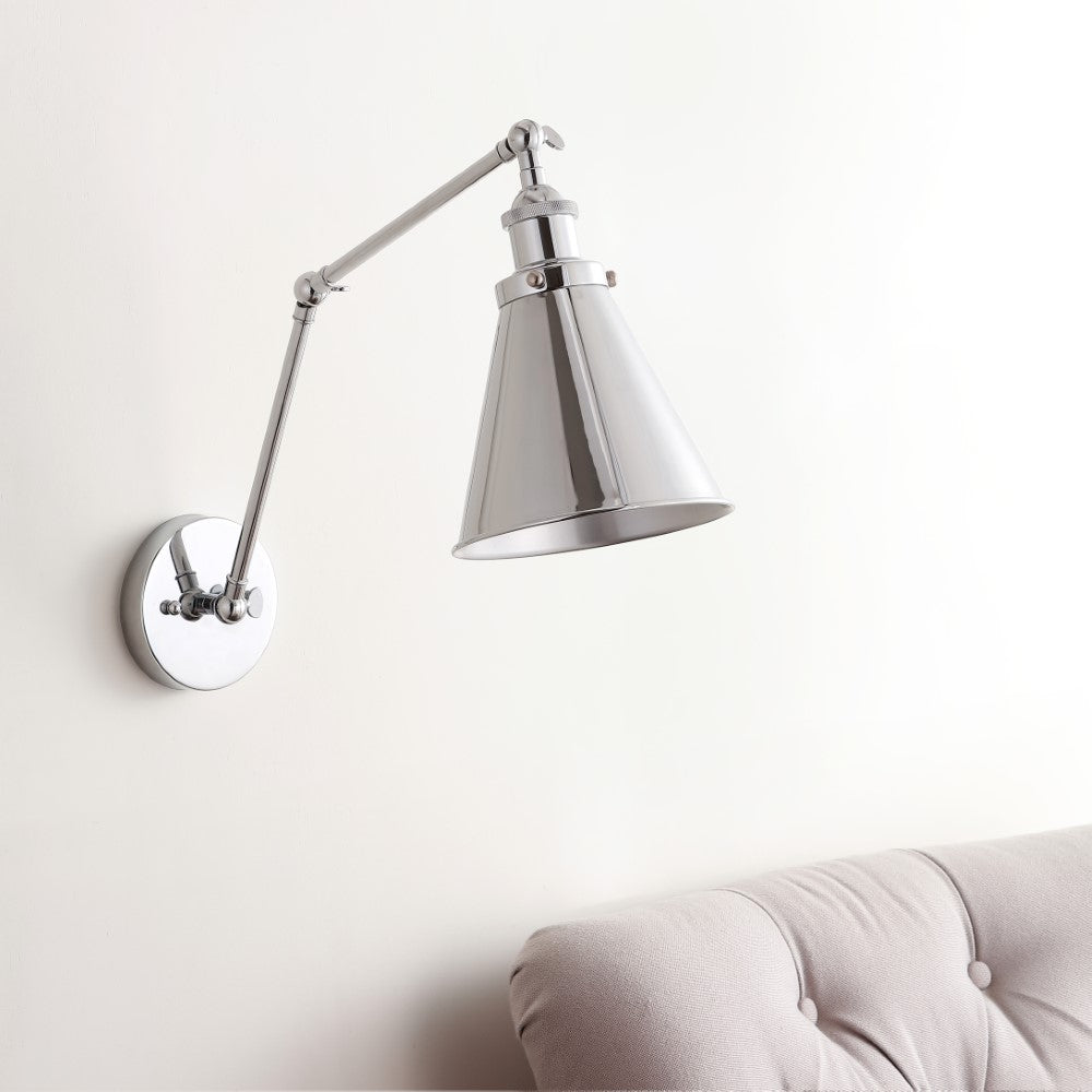 Vine 7" Adjustable Arm Metal LED Wall Sconce