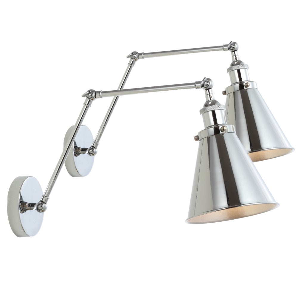 Vine 7" Adjustable Arm Metal LED Wall Sconce