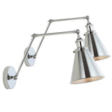 Vine 7" Adjustable Arm Metal LED Wall Sconce