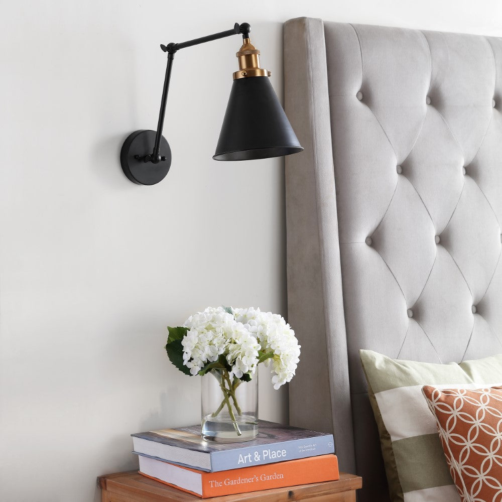 Vine 7" Adjustable Arm Metal LED Wall Sconce