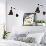 Vine 7" Adjustable Arm Metal LED Wall Sconce