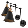 Black/Brass Gold (Set of 2)