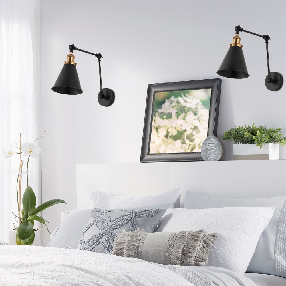 Vine 7" Adjustable Arm Metal LED Wall Sconce