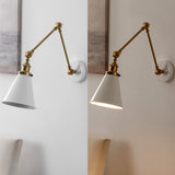 Vine 7" Adjustable Arm Metal LED Wall Sconce