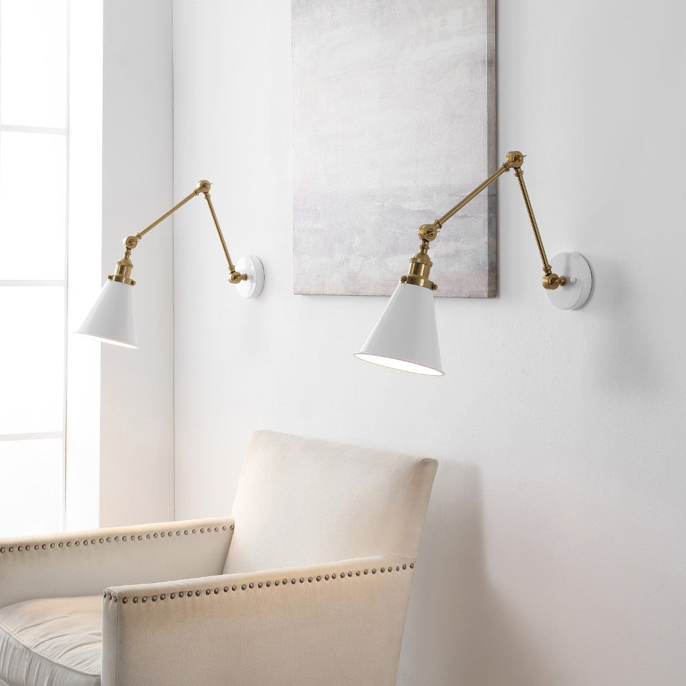 Vine 7" Adjustable Arm Metal LED Wall Sconce