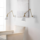 Vine 7" Adjustable Arm Metal LED Wall Sconce