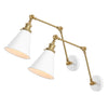 White/Brass Gold (Set of 2)