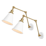 Vine 7" Adjustable Arm Metal LED Wall Sconce