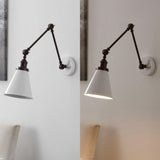 Vine 7" Adjustable Arm Metal LED Wall Sconce
