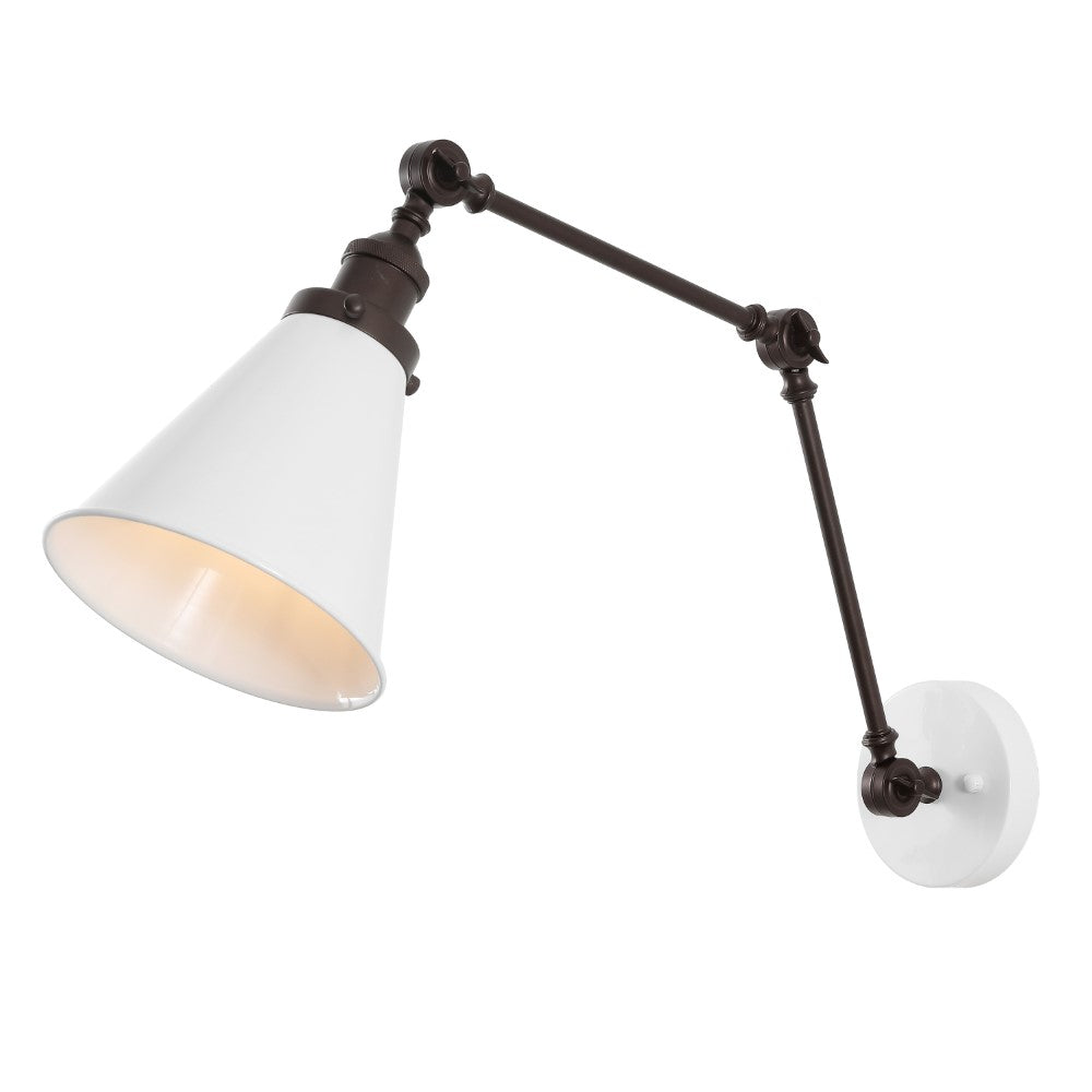 Vine 7" Adjustable Arm Metal LED Wall Sconce