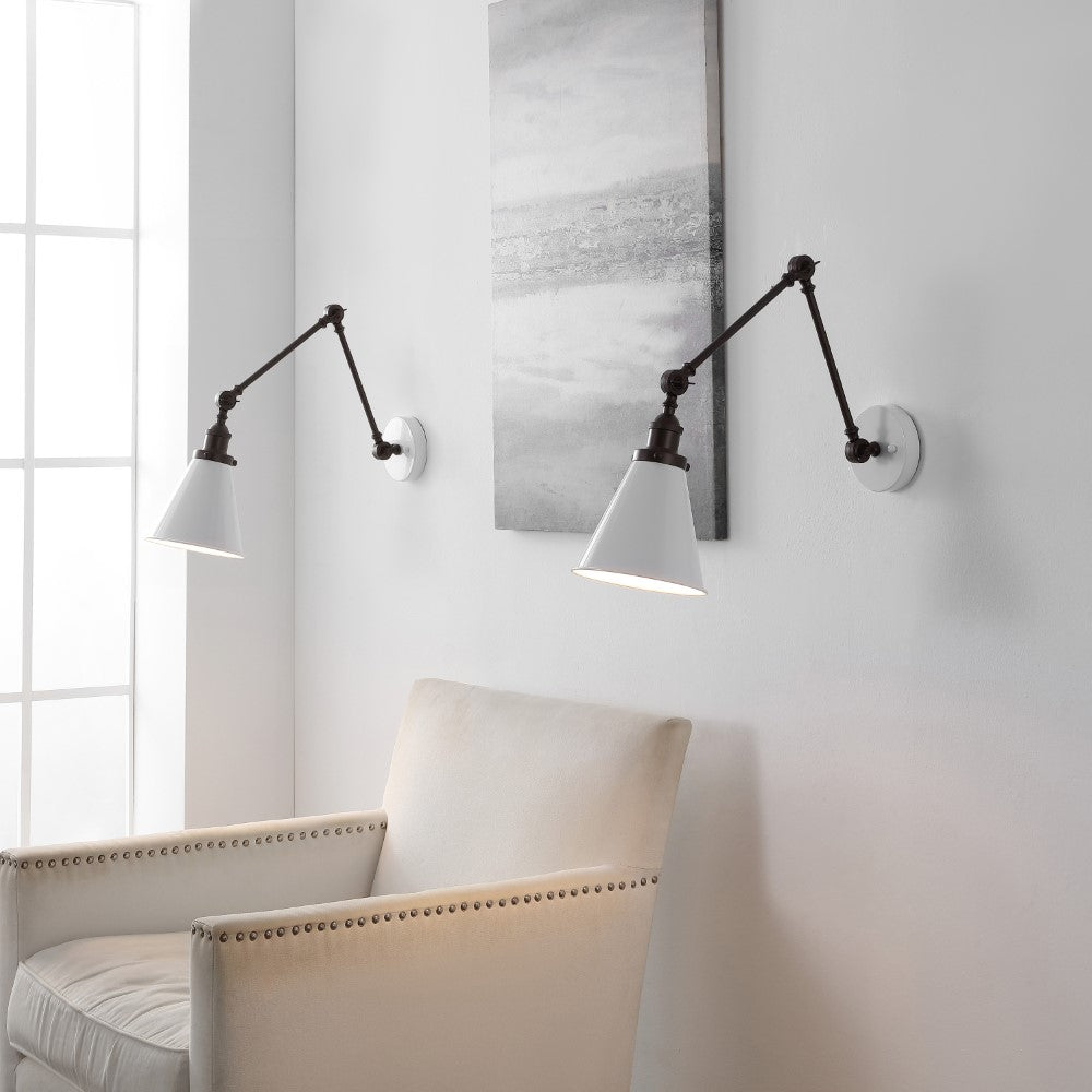 Vine 7" Adjustable Arm Metal LED Wall Sconce