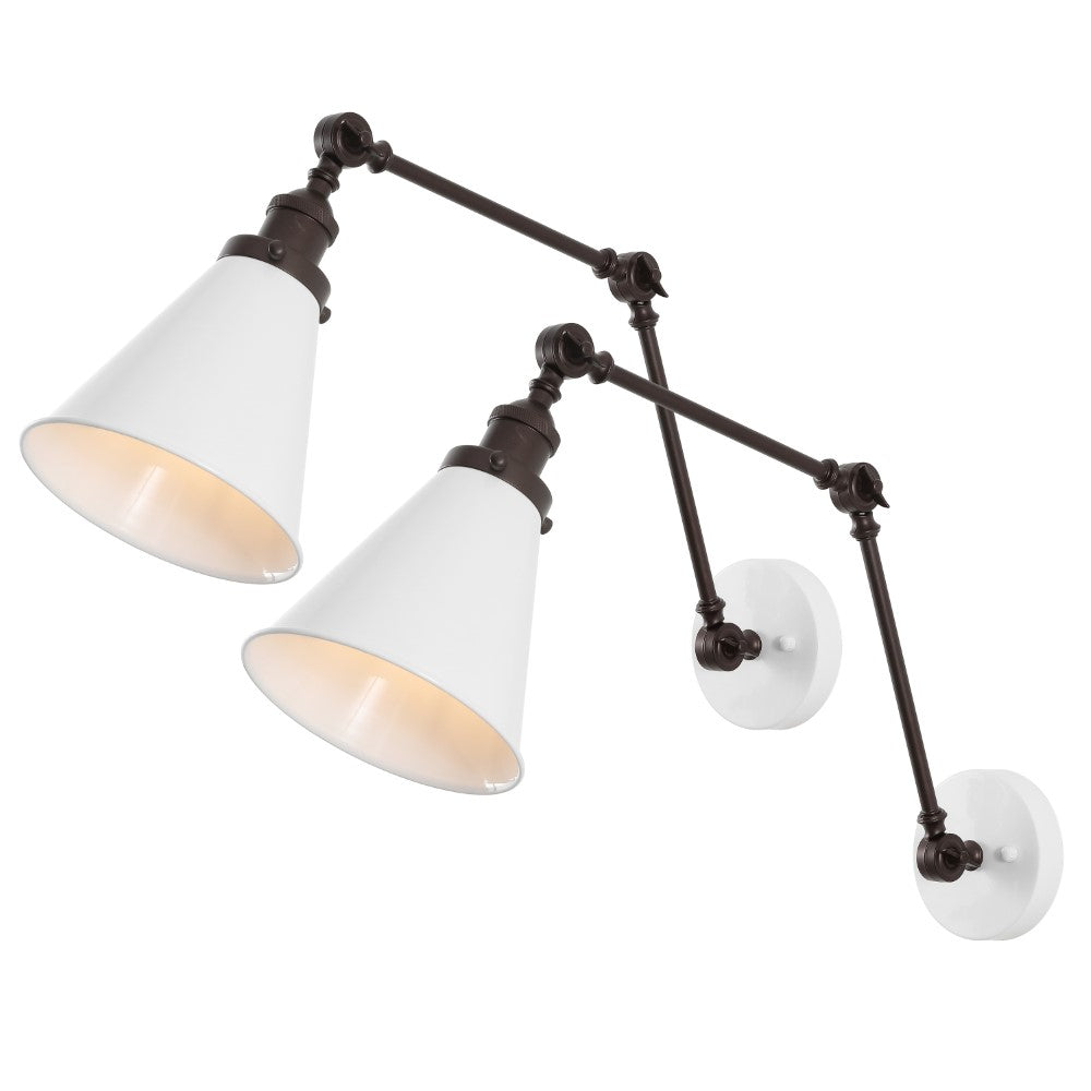 Vine 7" Adjustable Arm Metal LED Wall Sconce